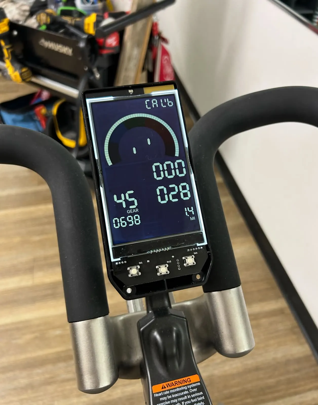 Keiser M3 console diagnostics